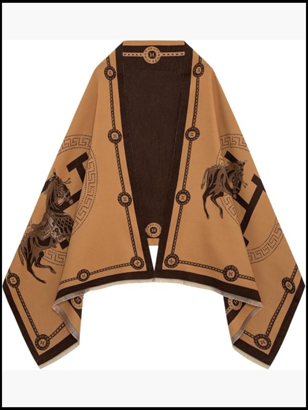 Reversible Pashmina Shawl Wrap Cape Cardigan Blanket Scarf Wedding Gift
